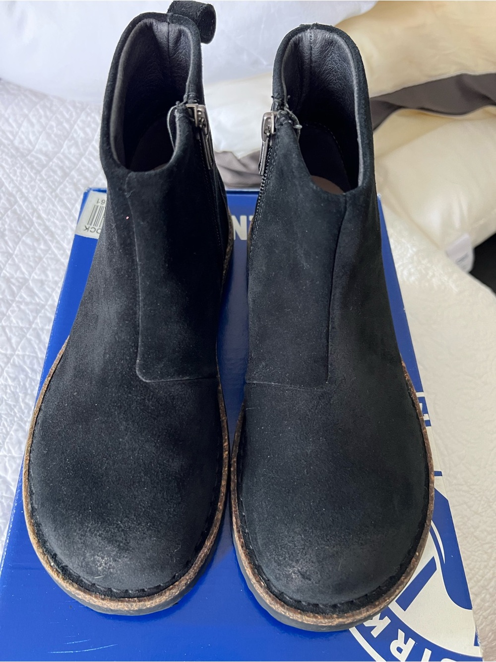 BIRKENSTOCK Melrose Black Suede Boot 37 NEW IN BOX
